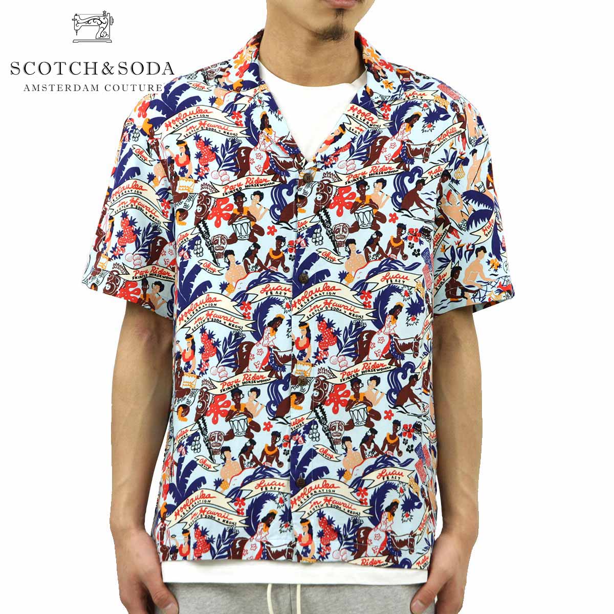 åɥ  Ź SCOTCHSODA Ⱦµ ϥ ߥ 졼 ӥ HAWAII FIT- VISCOSE HAWAII SHIRT 155234 0217 12407 69 COMBO A