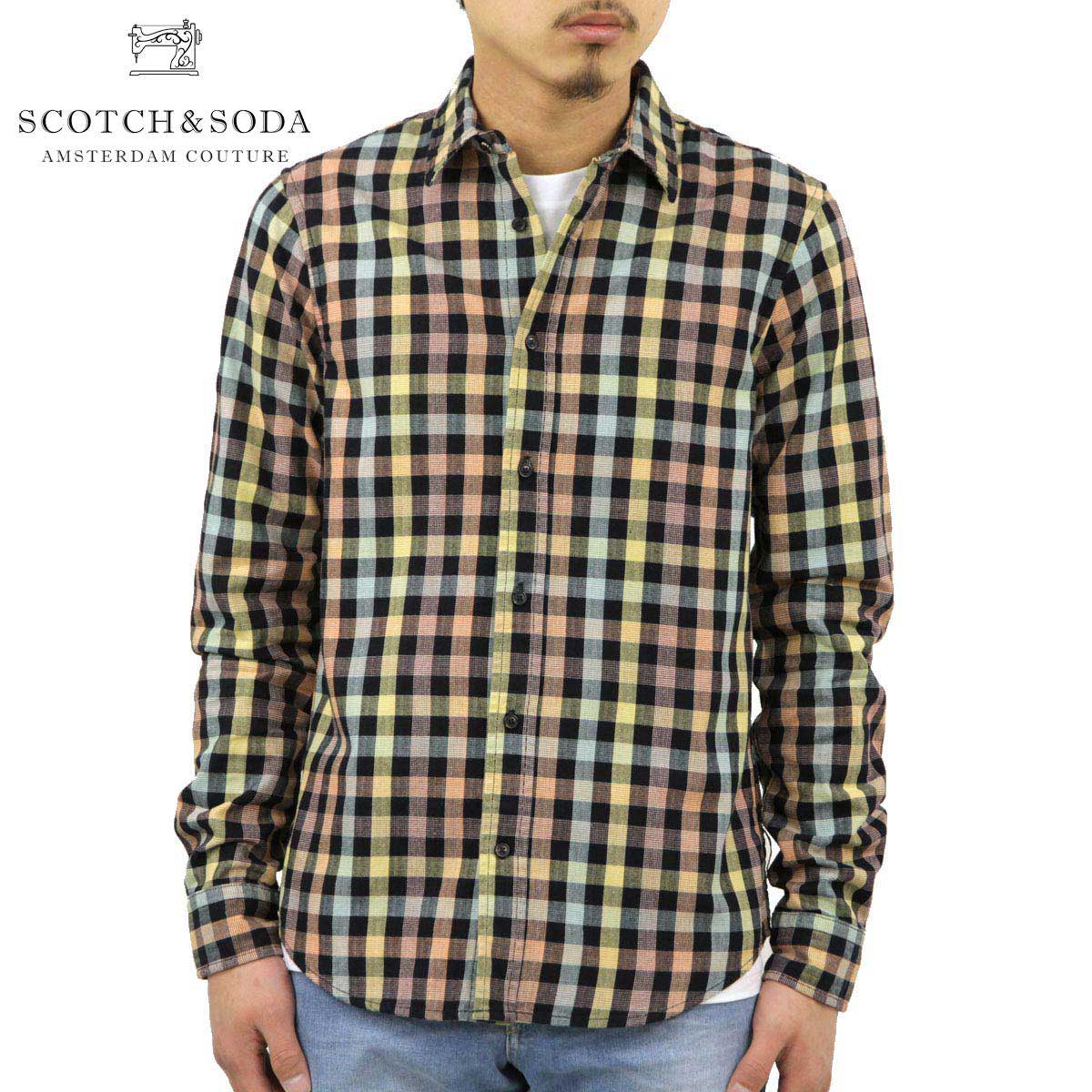 30%OFFセール 【販売期間 12/3 20:00〜12/11 1:59】 スコッチアンドソーダ ドレスシャツ メンズ 正規販売店 SCOTCH&SODA 長...
