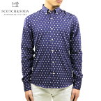 スコッチアンドソーダ ドレスシャツ メンズ 正規販売店 SCOTCH＆SODA 長袖シャツ ALL-OVER JACQUARD PATTERN SHIRT 155162 0218 11422 79 COMBO B