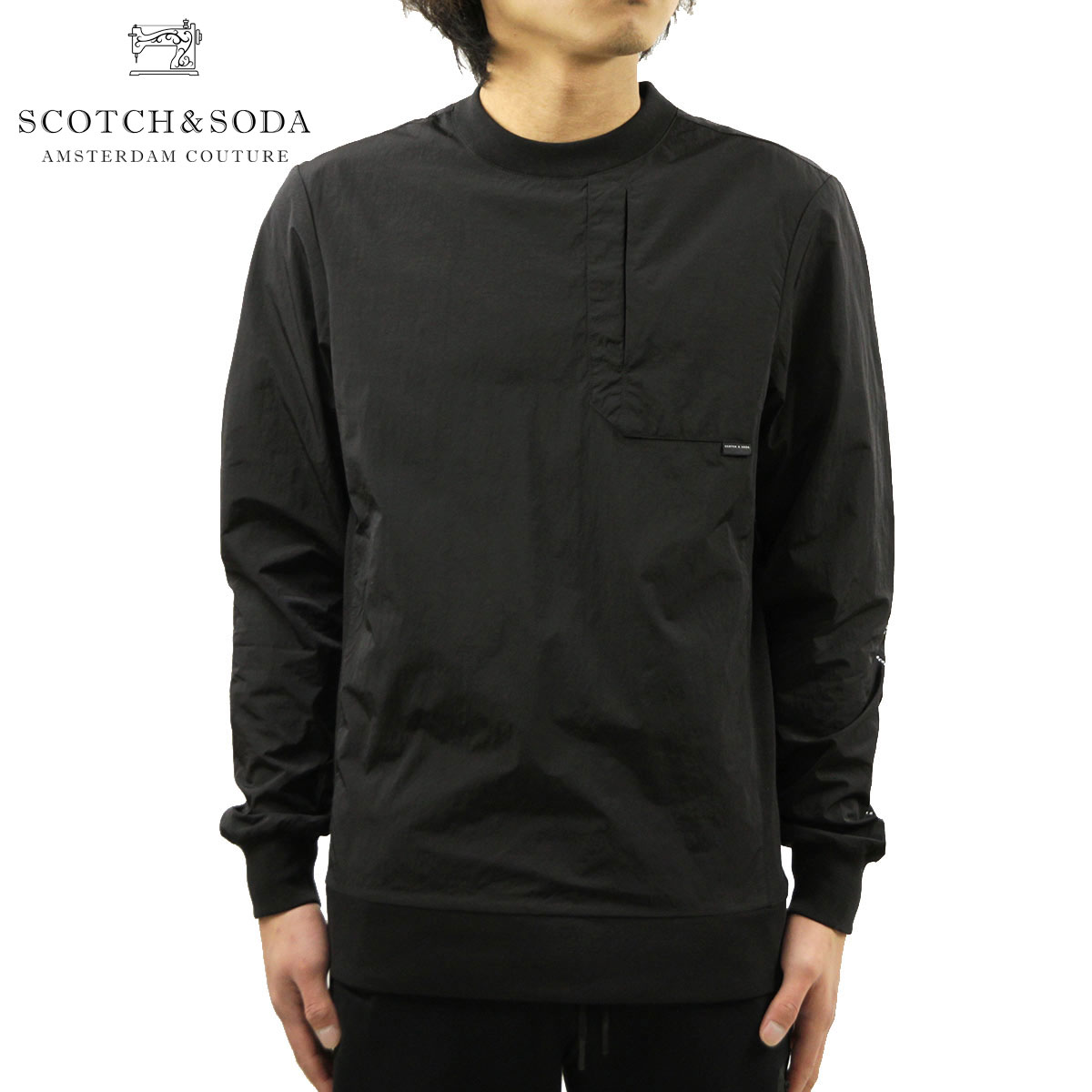 5%OFFセール  スコッチアンドソーダ アウター メンズ 正規販売店 SCOTCH＆SODA ピステ アウター CLUB NOMADE LONGSLEEVE PISTE D 153592 0008 13822 08 BLACK