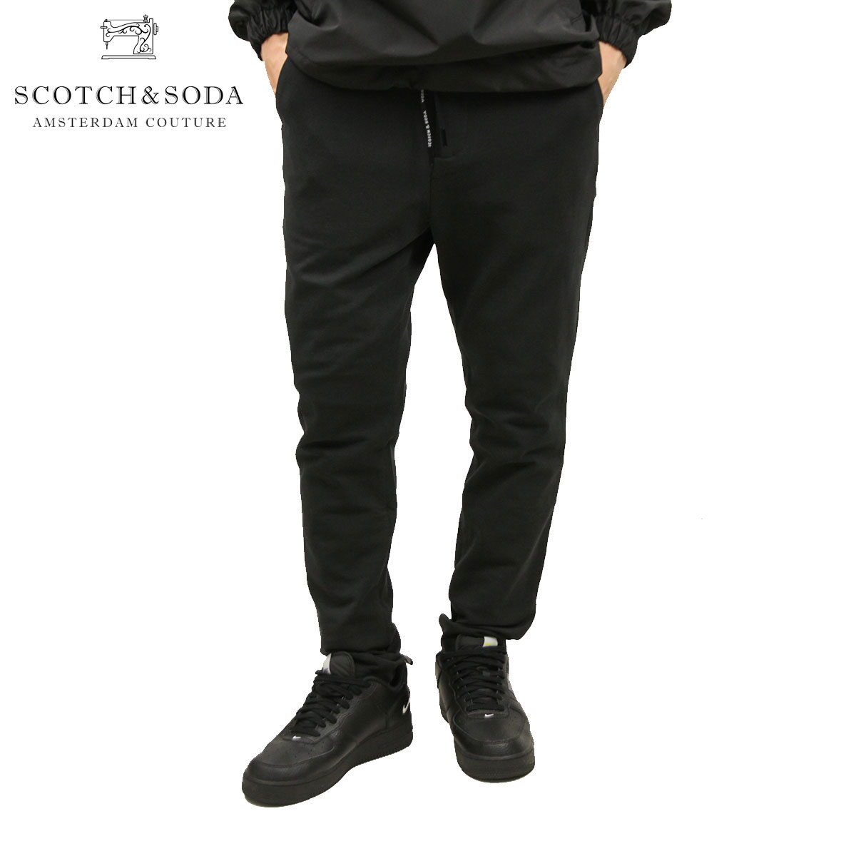  スコッチアンドソーダ ナイロンパンツ メンズ 正規販売店 SCOTCH＆SODA ボトムス CLUB NOMADE CHIC & SPORTY PANTS D 153470 0008 13500 08 BLACK