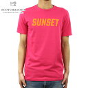 スコッチアンドソーダ Tシャツ メンズ 正規販売店 SCOTCH＆SODA 半袖Tシャツ クルーネックTシャツ SUMMER CREWNECK TEE WITH BRIGHT TEXT ARTWORK 148997 1131 HOT PINK