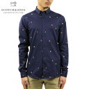 スコッチアンドソーダ シャツ メンズ 正規販売店 SCOTCH&SODA 長袖ボタンダウンシャツ REGULAR FIT - CHIC TWILL JACQUARD SHIRT 160248 0219 31805