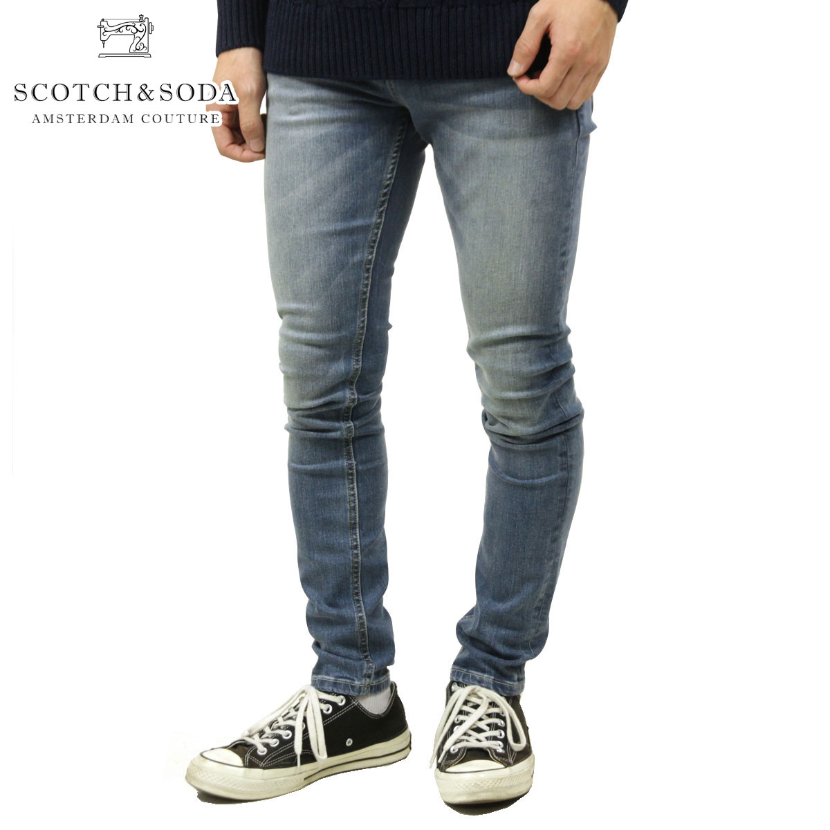 スコッチアンドソーダ ジーンズ メンズ スコッチアンドソーダ デニム メンズ 正規販売店 SCOTCH＆SODA ジーンズ ジーパン SKIM SUPER SLIM FIT SCRAPE AND SHIFT SCRAPE AND SHIFT 165347 0480 45532 76