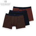 スコッチアンドソーダ ボクサーパンツ メンズ 正規販売店 SCOTCH＆SODA 下着 アンダーウェア 3枚組 CLASSIC 3-PACK JERSEY BOXER SHORT D COMBO A 162411 0217 49901 39