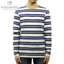 スコッチアンドソーダ ロンT メンズ 正規販売店 SCOTCH＆SODA 長袖Tシャツ クルーネック ボーダー柄 CLASSIC HEAVY JERSEY BRETON L/S TEE ORGANIC COTTON 166046 217 53401 79 COMBO A