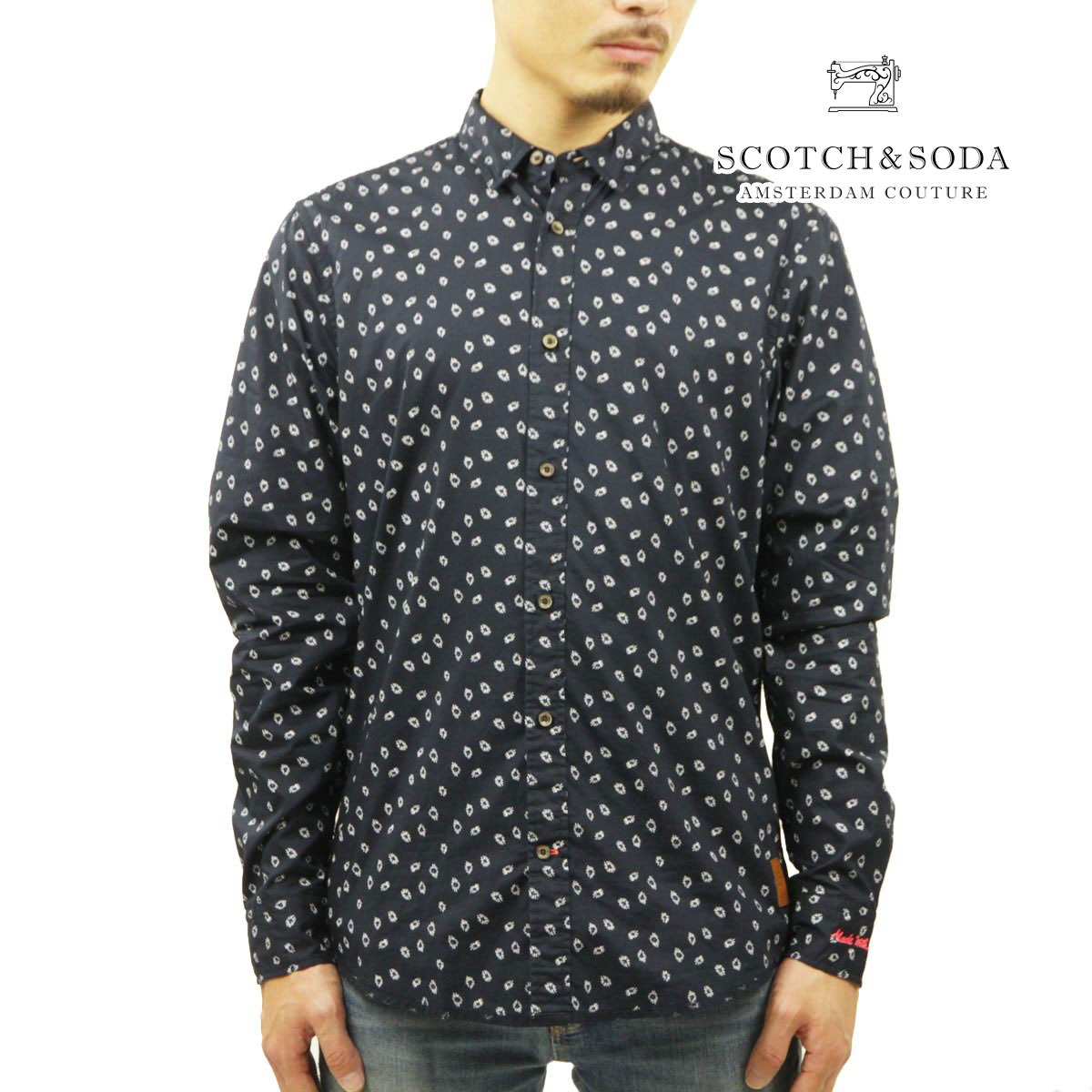 åɥ   Ź SCOTCH&SODA Ĺµ ܥ󥷥 SLIM-FIT PRINTED ...