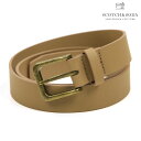 レザーベルト スコッチアンドソーダ メンズ ベルト 正規販売店 SCOTCH＆SODA 革 レザーベルト BASIC CLASSIC RECYCLED LEATHER BELT 169377 4218 69350 32 COGNAC