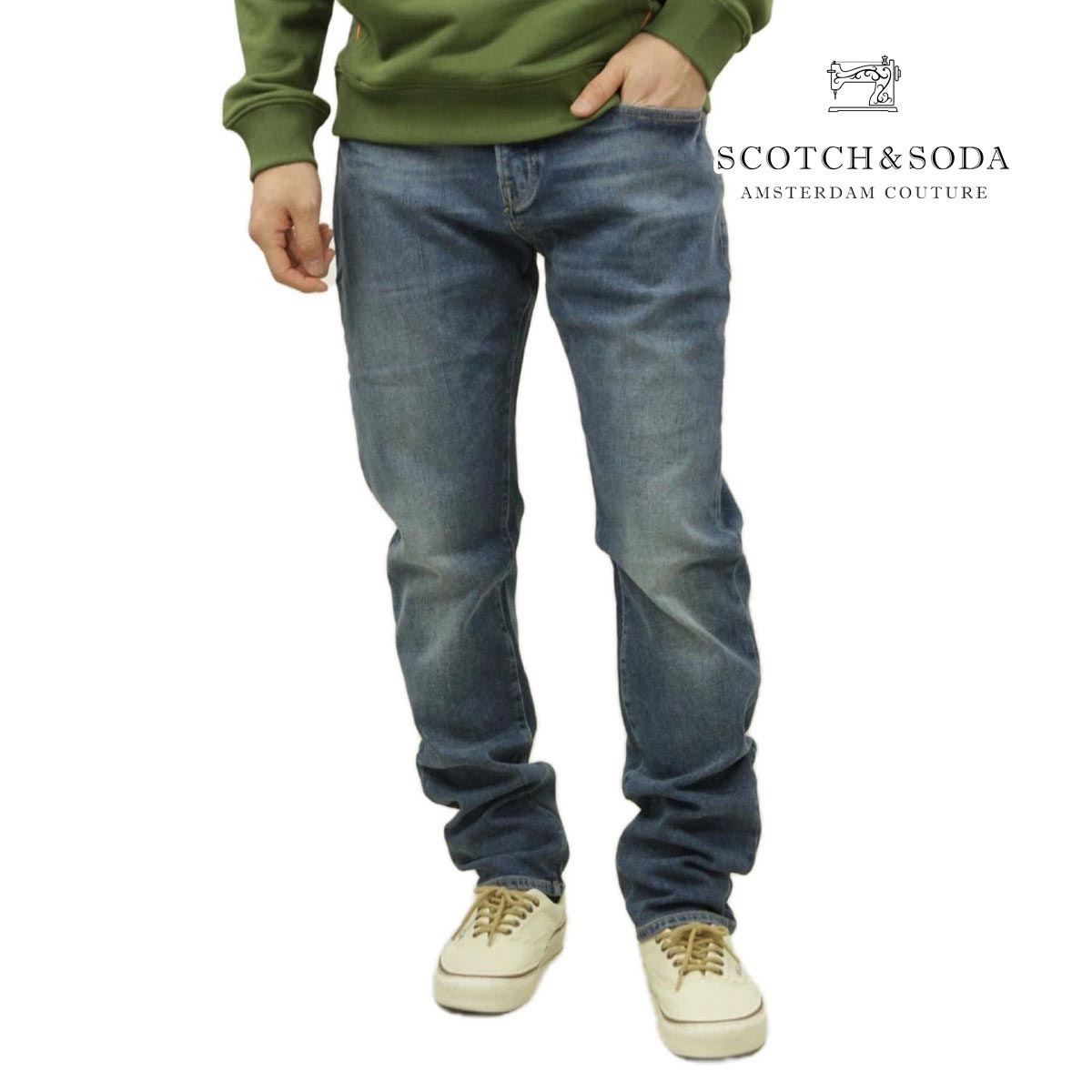 スコッチアンドソーダ メンズ ジーンズ 正規販売店 SCOTCH＆SODA スリム デニム ジーパン ボトムス RALSTON SLIM DENIM JEANS LONESOME NIGHT 164368 4567 55507 76