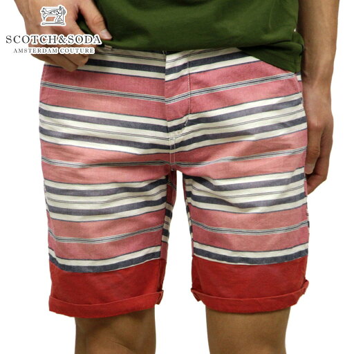 スコッチアンドソーダ ショートパンツ メンズ 正規販売店 SCOTCH&SODA ボトムス Printed/yarn dye indigo slim fit chino short serie with bright roll-up 81107 D D15S25 スコッチアンドソーダ ショートパンツ メンズ 正規販売店 SCOTCH&SODA ボトムス Printed/yarn dye indigo slim fit chino short serie with bright roll-up 81107 D D15S25