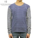 XRb`Ah\[_ T Y K̔X SCOTCHSODA TVc Mix and match yarn dyed boat neck breton 50302 A D15S25