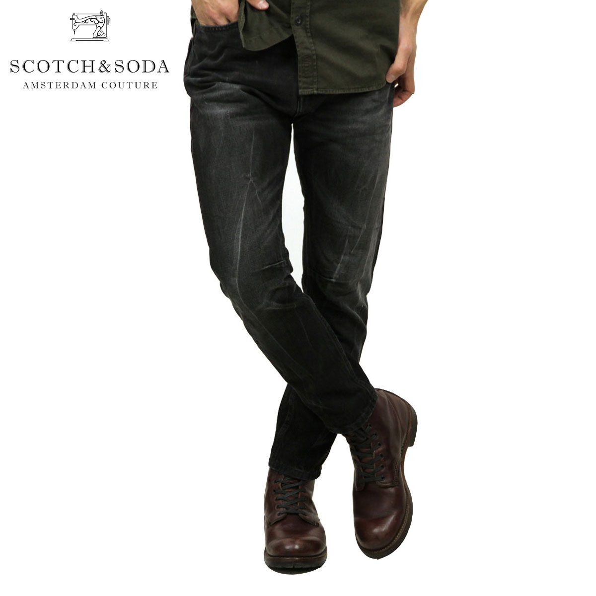 スコッチアンドソーダ ジーンズ メンズ 正規販売店 SCOTCH＆SODA ジーパン Stump - Rockafella 89368 90 D15S25 父の日 プレゼント ラッピング