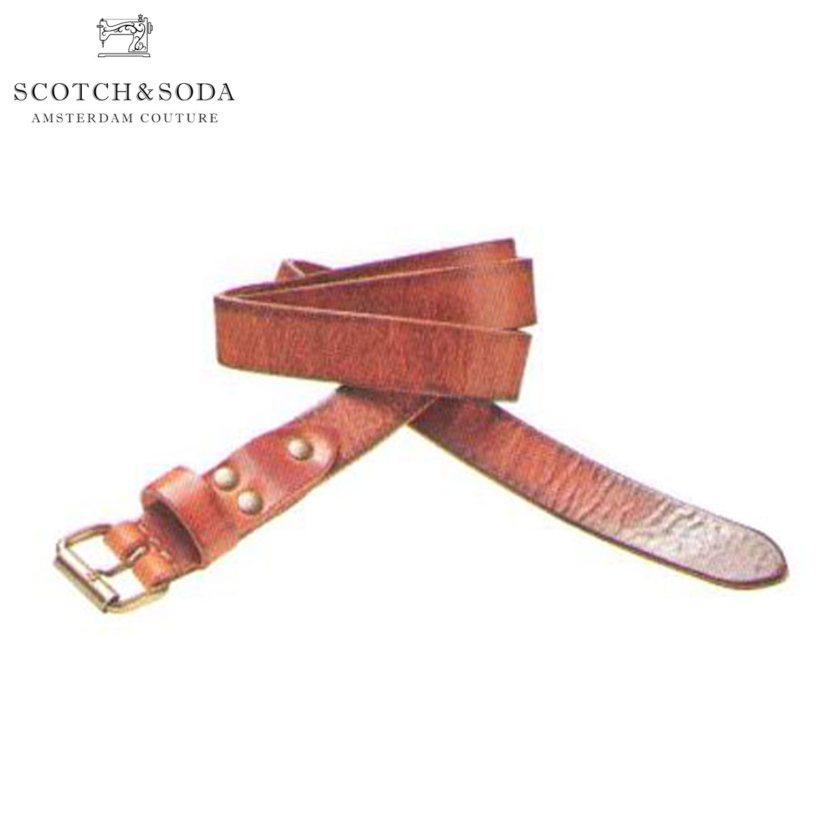 スコッチアンドソーダ SCOTCH＆SODA 正規販売店 メンズ ベルト Skinny leather belt 76101 70 D15S2 父の日 プレゼント ラッピング