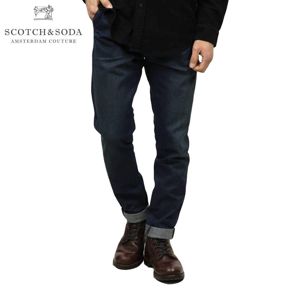 スコッチアンドソーダ ジーンズ メンズ 正規販売店 SCOTCH＆SODA ジーパン Denim Chino - Walk On The Waves 85382 48 D15S25 父の日 プレゼント ラッピング