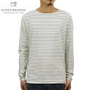 20%OFFセール  スコッチアンドソーダ ロンT メンズ 正規販売店 SCOTCH＆SODA 長袖Tシャツ Longsleeve boat tee with all-over printed stripe 130819 02 D15S25