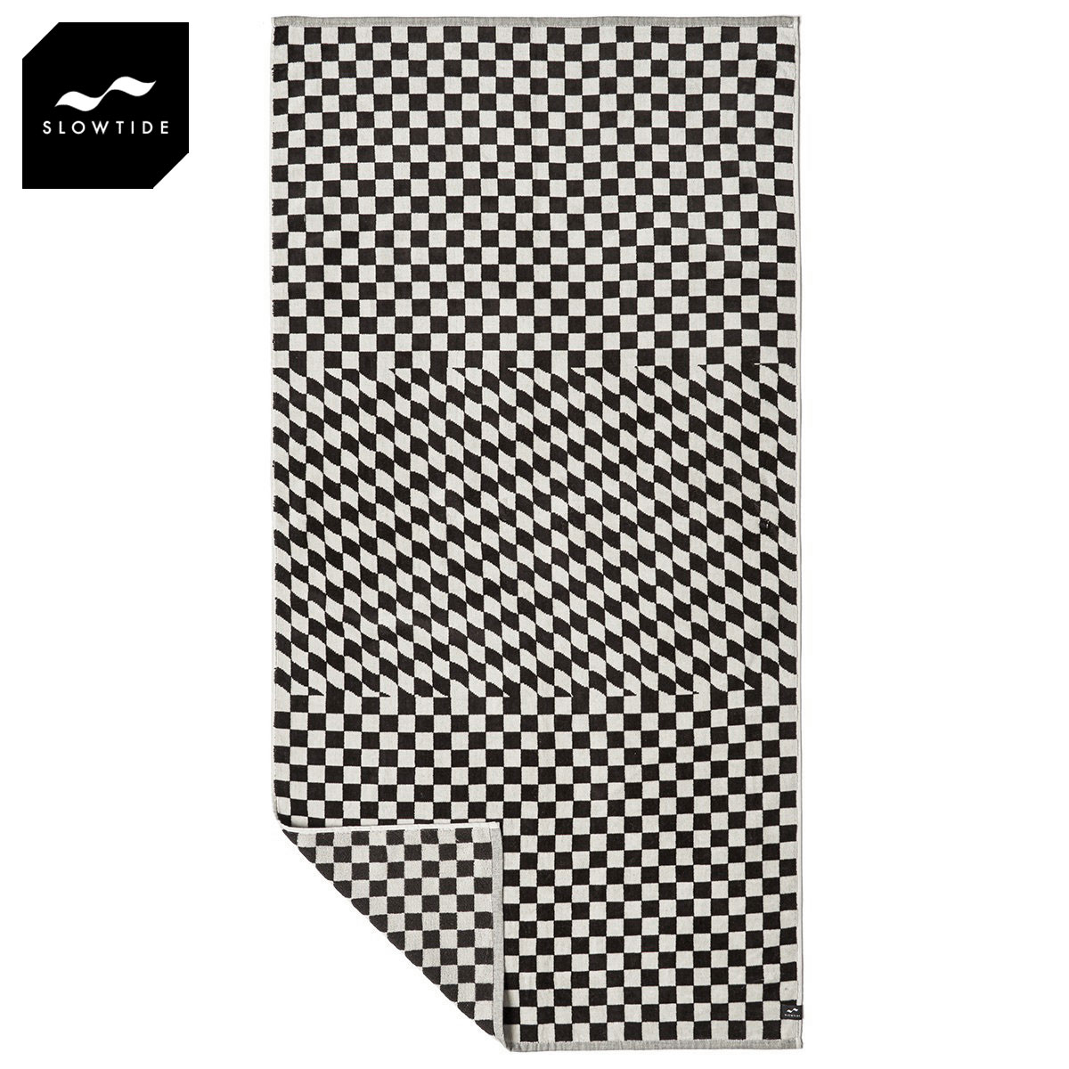 スロウタイド SLOWTIDE 正規販売店 タオル ビーチタオル ROOK WOVEN BEACH TOWEL ST197 BLACK 父の日 プレゼント ラッピング