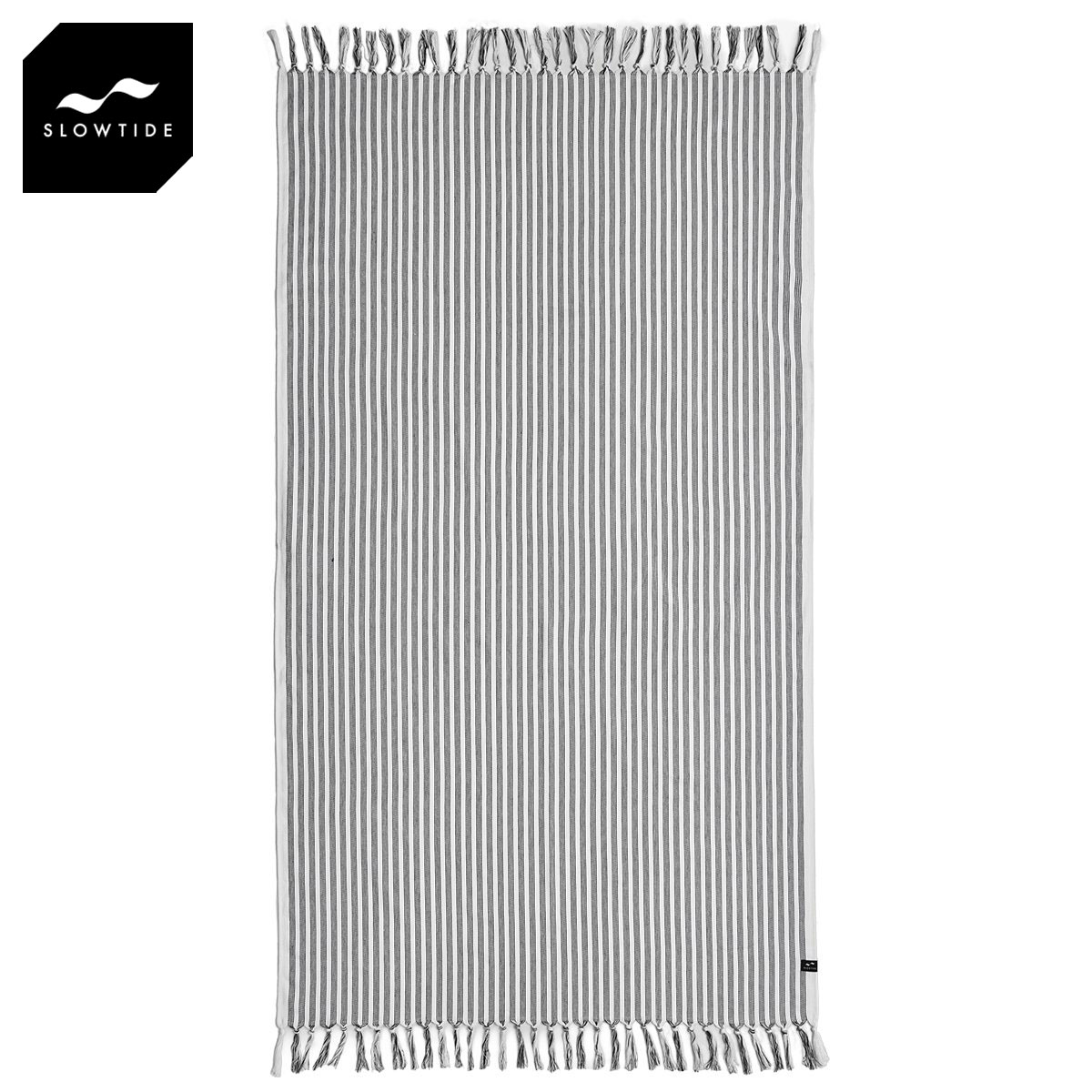 スロウタイド SLOWTIDE 正規販売店 タオル ビーチタオル KOKO FRINGE BEACH BATH TURKISH TOWEL ST201 BLACK 父の日 プレゼント ラッピング