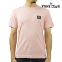 ストーンアイランド メンズ 半袖Tシャツ 正規品 STONE ISLAND クルーネック ロゴ Tシャツ STONE ISLAND SHORT SLEEVE TEE T-SHIRT PINK 24113