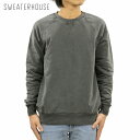 セーターハウス スウェット メンズ 正規販売店 SWEATERHOUSE トレーナー クルーネック CREW NECK FLEECE BLACK 1SW1631 007