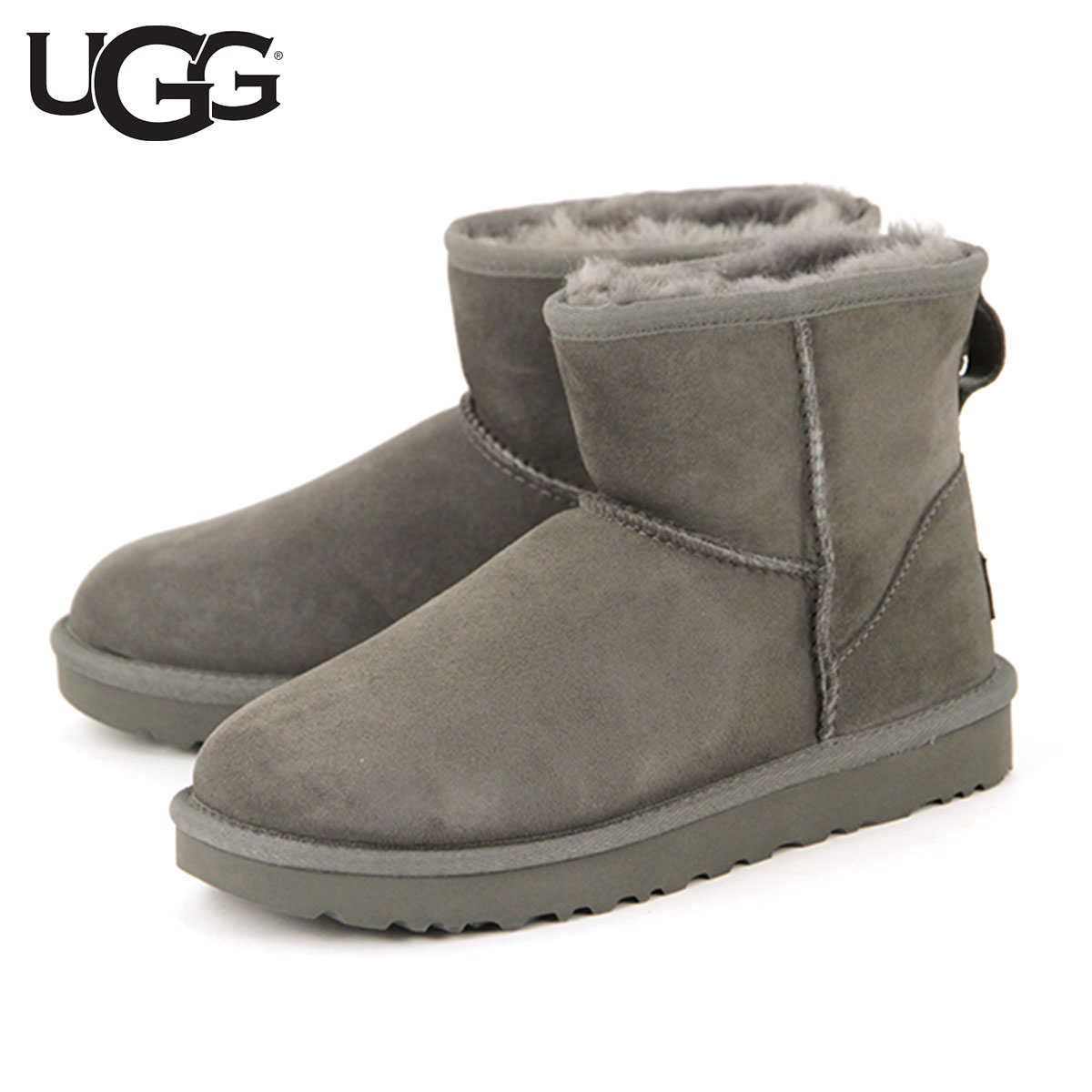 【ポイント10倍 9/4 20:00〜9/11 1:59】 アグ ブーツ レディース 正規品 UGG クラシックミニ ムートンブーツ CLASSIC MINI 1016222-GREY GREY