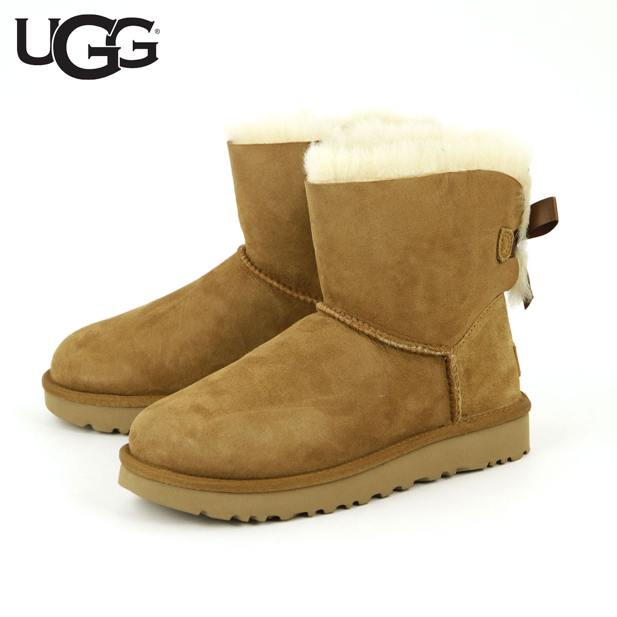  アグ ブーツ レディース 正規品 UGG ミニベイリーボウ ムートンブーツ MINI BAILEY BOW 1016501-CHE CHESTNUT