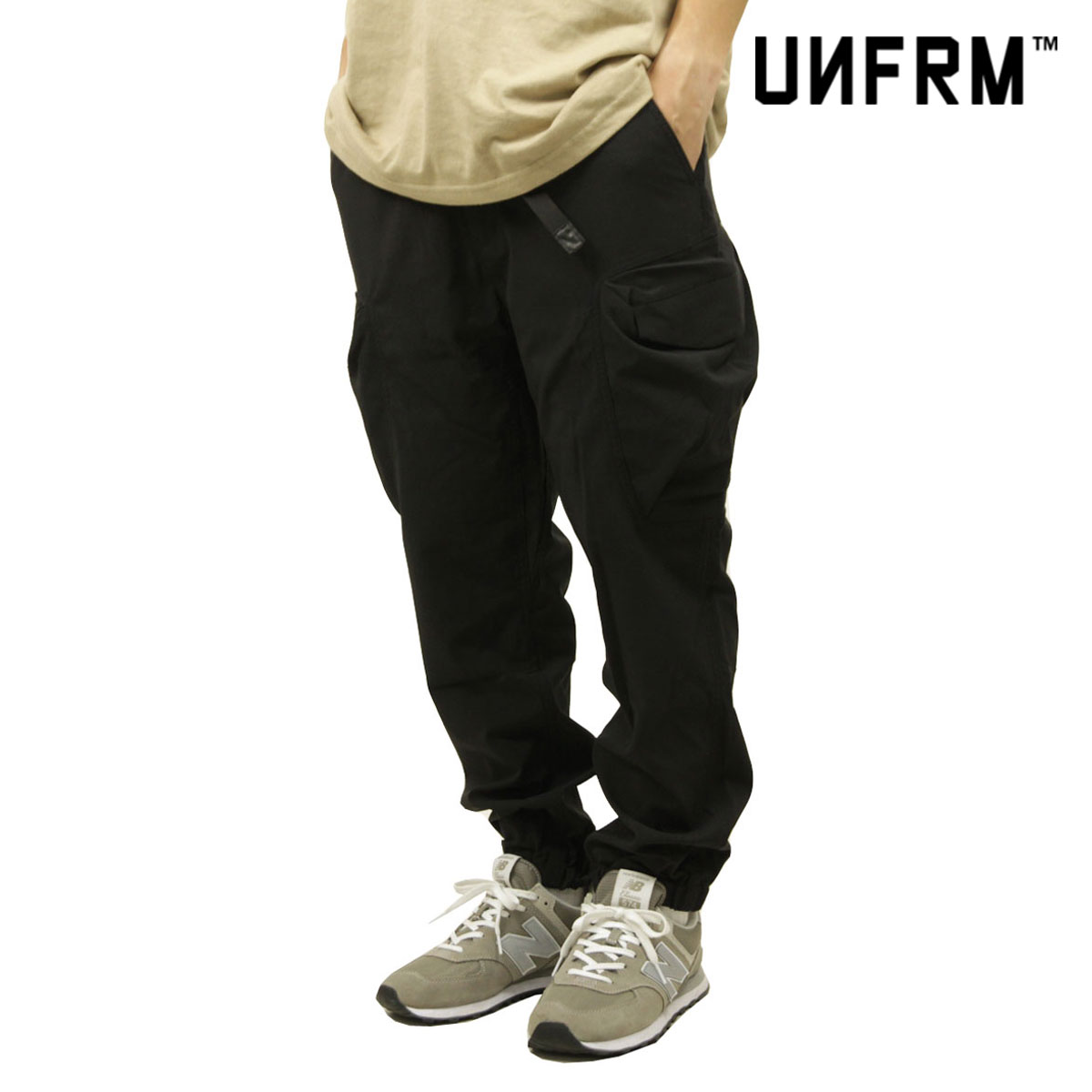 ユニフォーム アウトドア スタンダード カーゴパンツ メンズ 正規販売店 UNFRM OUTDOOR STANDARD ボトムス SOLOTEX MELANGE 4WAY STRETCH WORK PANTS 22SS-7560-BK BLACK
