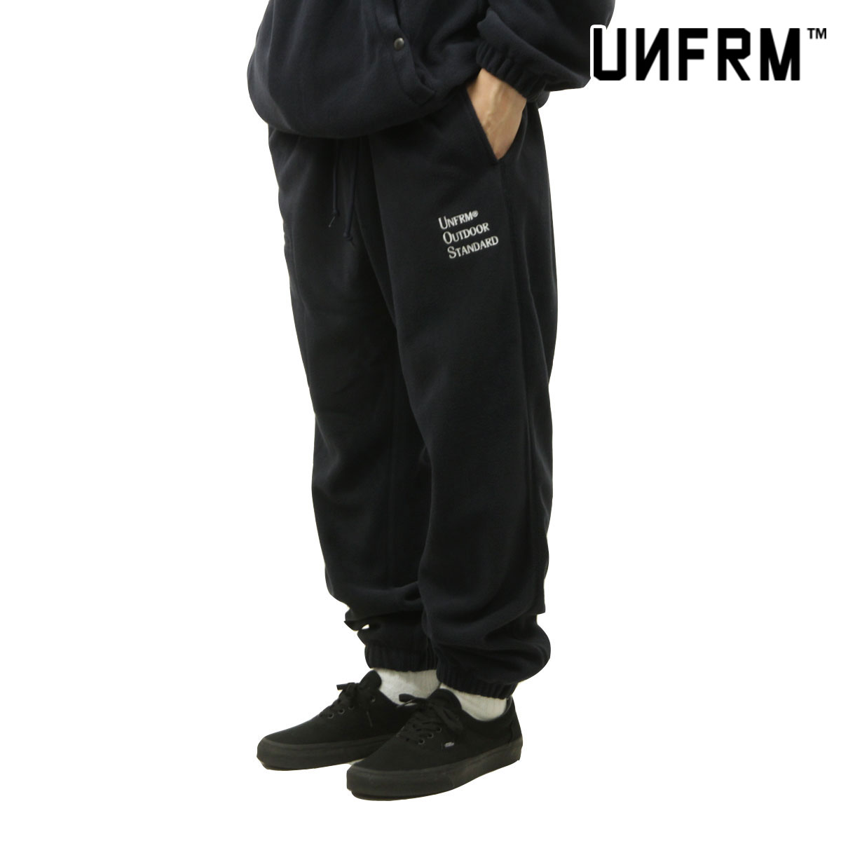 ユニフォーム アウトドア スタンダード メンズ フリースパンツ 正規販売店 UNFRM OUTDOOR STANDARD ボトムス ロングパンツ UNFRM OUTDOOR STANDARD EMBROIDERY FLEECE PANTS AW-0561 NAVY