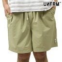 ユニフォーム アウトドア スタンダード メンズ ショートパンツ 正規販売店 UNFRM OUTDOOR STANDARD ボトムス ストレッチ バギーパンツ ハーフパンツ 2WAY DRY STRETCH TWO-TUCK BAGGY SHORTS 7682-BE BEIGE