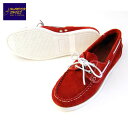 ワンダーシューズ WANDER SHOES 正規販売店 デッキシューズ Suede RED RED D15S25