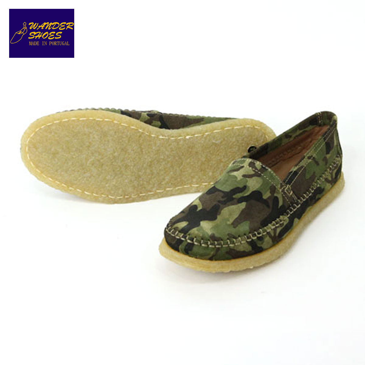 20%OFFセール 【販売期間 5/9 20:00～5/16 1:59】 ワンダーシューズ WANDER SHOES 正規販売店 SLIP ON 4530 FANTASIA 4414 CAMO D15S25