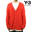 CX[ Y J[fBK Ki Y-3 jbg Z[^[ KNIT LOOSE FIT CARDIGAN IB4791 SEMI SOLAR RED