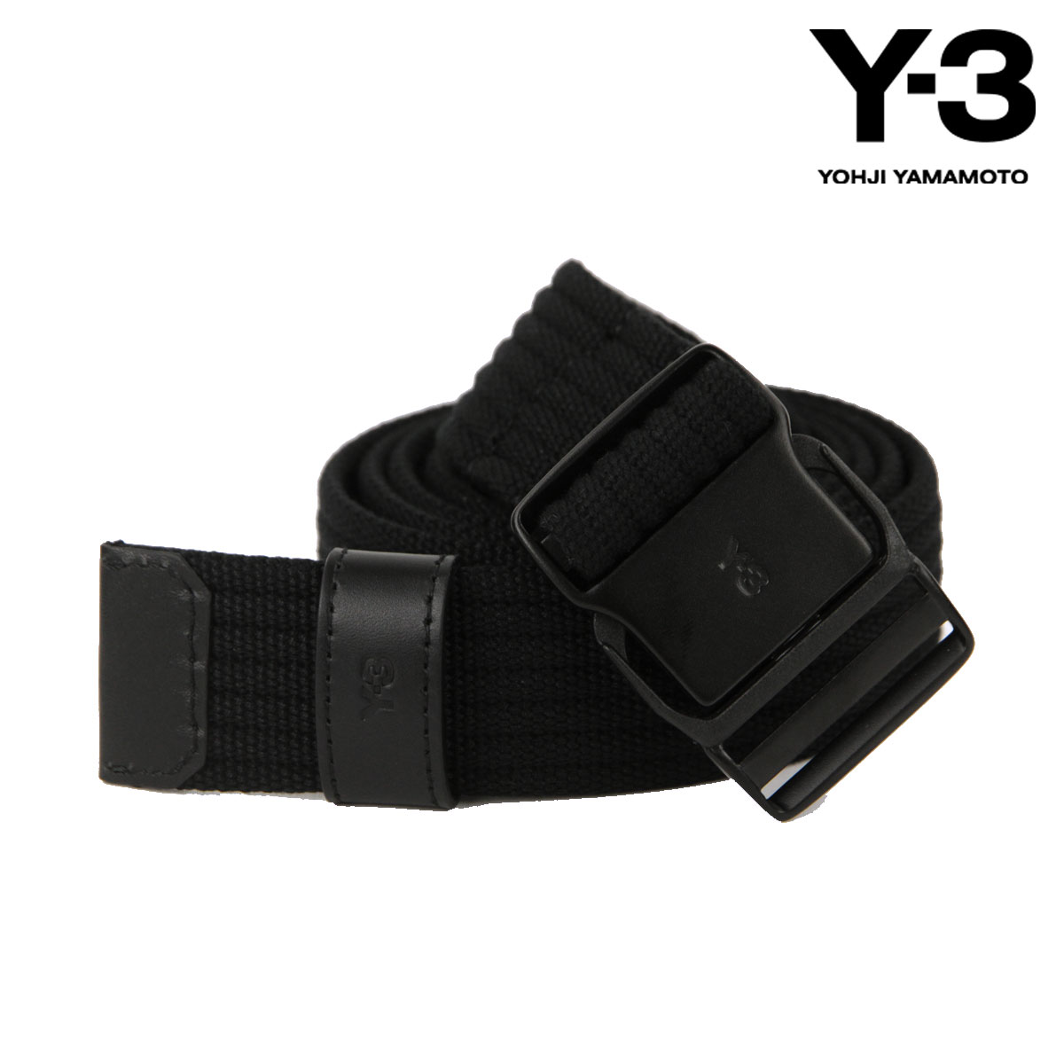 リー 【ポイント10倍 5/9 20:00～5/16 1:59】 ワイスリー メンズ ベルト 正規品 Y-3 ロゴ Y-3 BELT IU4623 BLACK