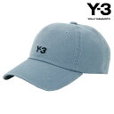 ワイスリー メンズ レディース キャップ 正規品 Y-3 帽子 ロゴ コットン Y-3 DAD CAP TACBLU JJ3947 BLUE