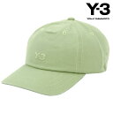 ワイスリー メンズ レディース キャップ 正規品 Y-3 ロゴ コットン 帽子 Y-3 DAD CAP JW7356 MAGIC LIME
