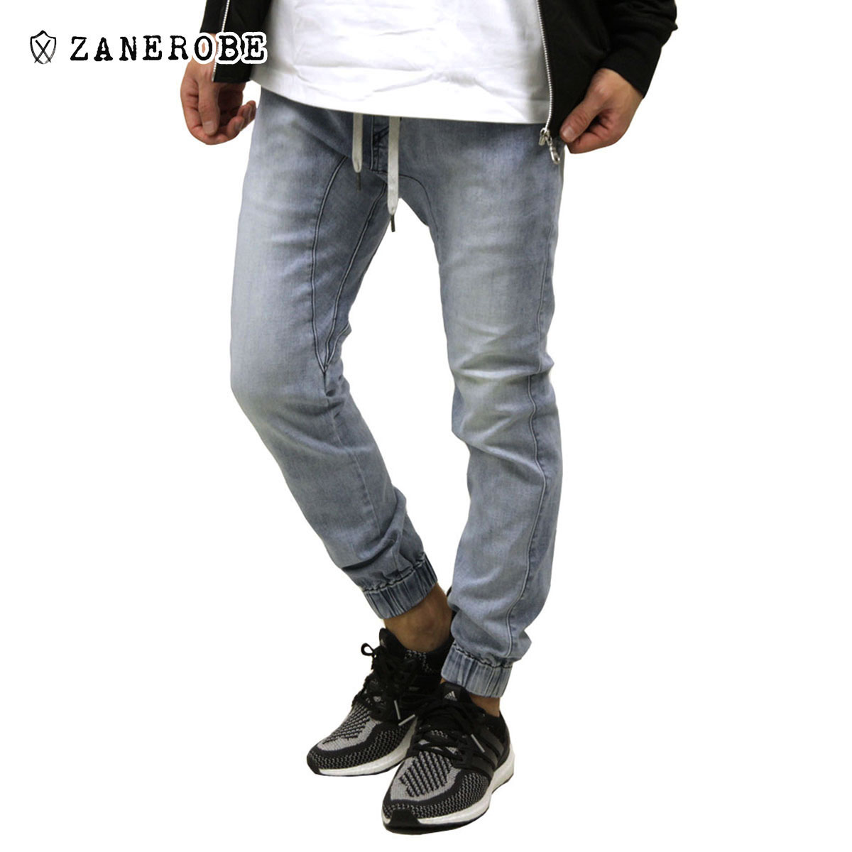 ゼンローブ ジョガーパンツ メンズ 正規販売店 ZANEROBE シュアショット ボトムス デニム SURESHOT DENIM JOGGER PANTS 754JP-MTG MID BLUE