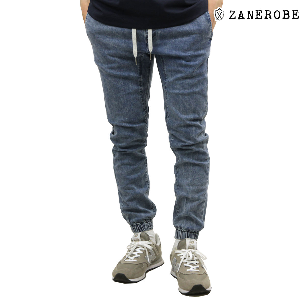 ゼンローブ メンズ ジョガーパンツ 正規販売店 ZANEROBE シュアショット デニム ジーンズ ボトムス SURESHOT JOGGER MID LITE DENIM PANTS 707-NR ESSENTIALS BLUE