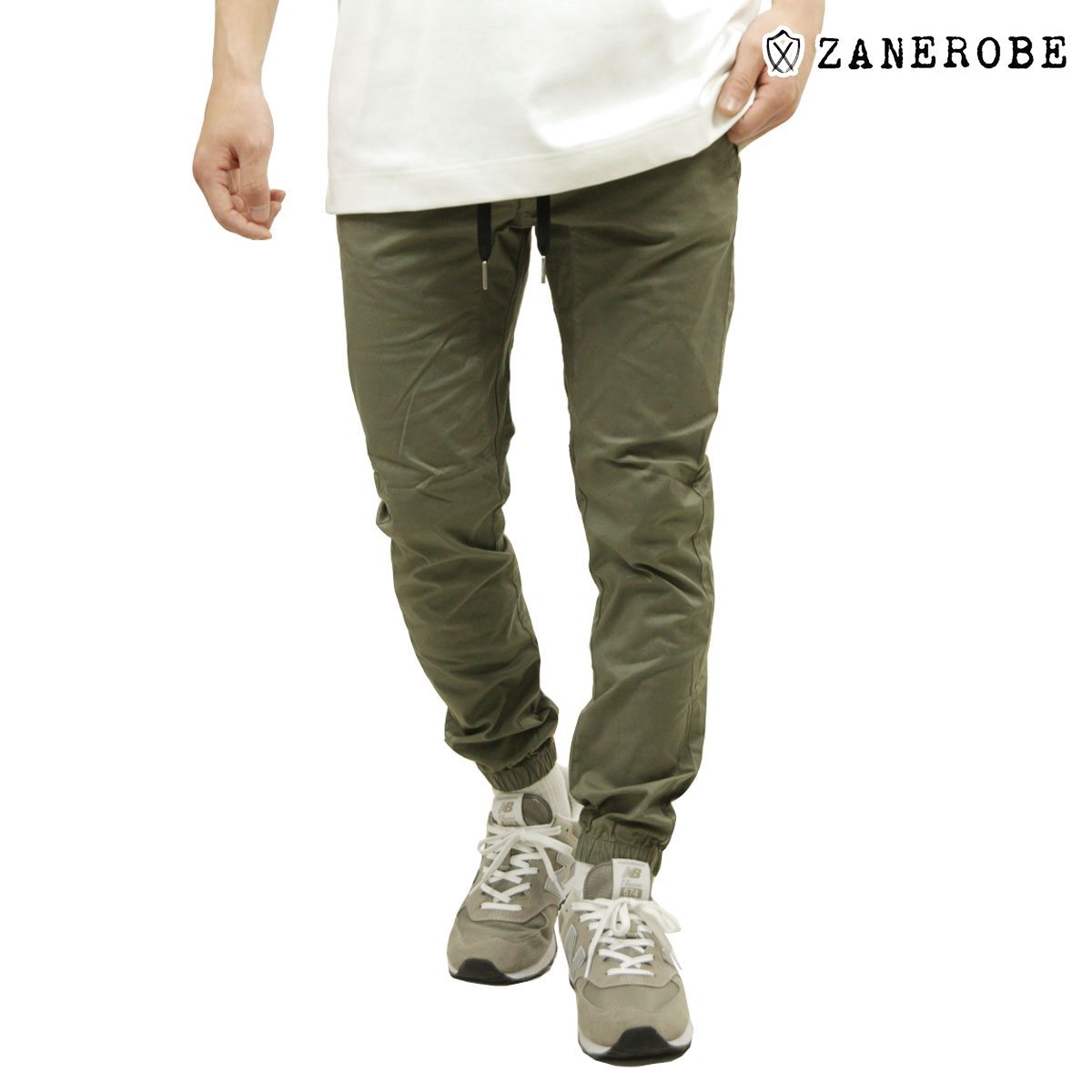 ゼンローブ メンズ ジョガーパンツ 正規販売店 ZANEROBE シュアショット ボトムス SURESHOT MID LITE JOGGER PANTS 704-NR GD DK MOSS 父の日 プレゼント ラッピング