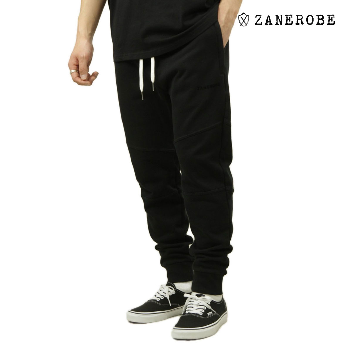 ゼンローブ メンズ ジョガーパンツ 正規販売店 ZANEROBE ボトムス ロングパンツ フリースパンツ ORGO SURESHOT FLEECE JOGGER PANTS 723JP-NR BLACK 父の日 プレゼント ラッピング