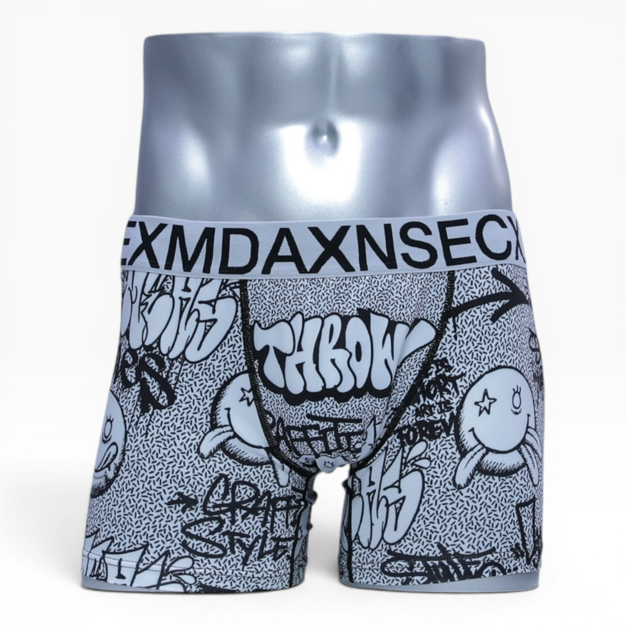 　GRAPHITY ボクサーパンツ メンズ 全3サイズ M-XL 男性 オールシーズン ポリエステル デザイン オシャレ アート プレゼント 彼氏 旦那 父の日 ギフト クーポン お買い物マラソン