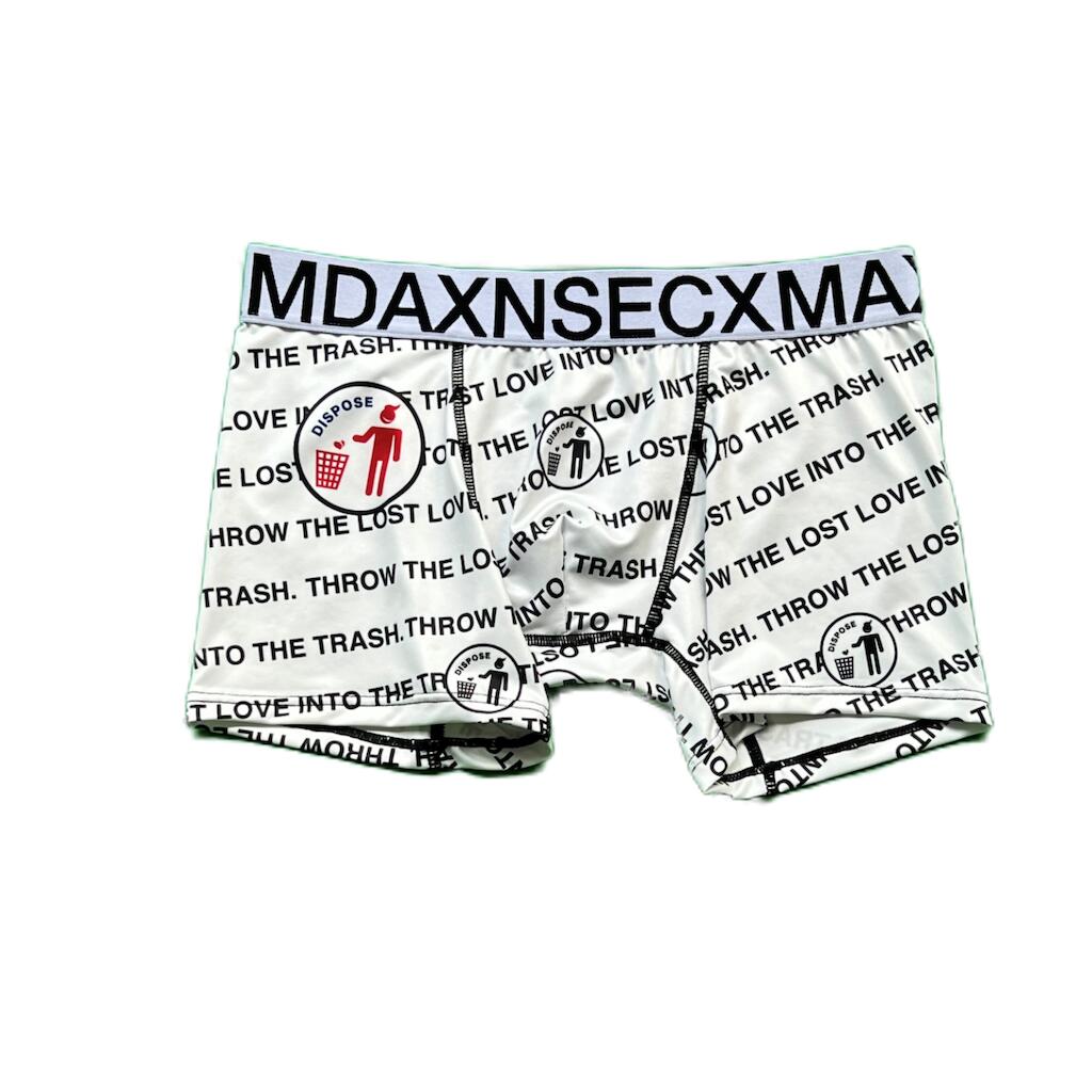 　LOST LOVE PATTERN ボクサーパンツ メンズ 全3サイズ M-XL 男性 オールシーズン ポリエステル デザイン オシャレ アート プレゼント 彼氏 旦那 父の日 ギフト クーポン お買い物マラソン