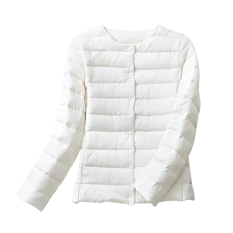 楽天市場】ノーカラー ダウン（カラーホワイト）（コート・ジャケット