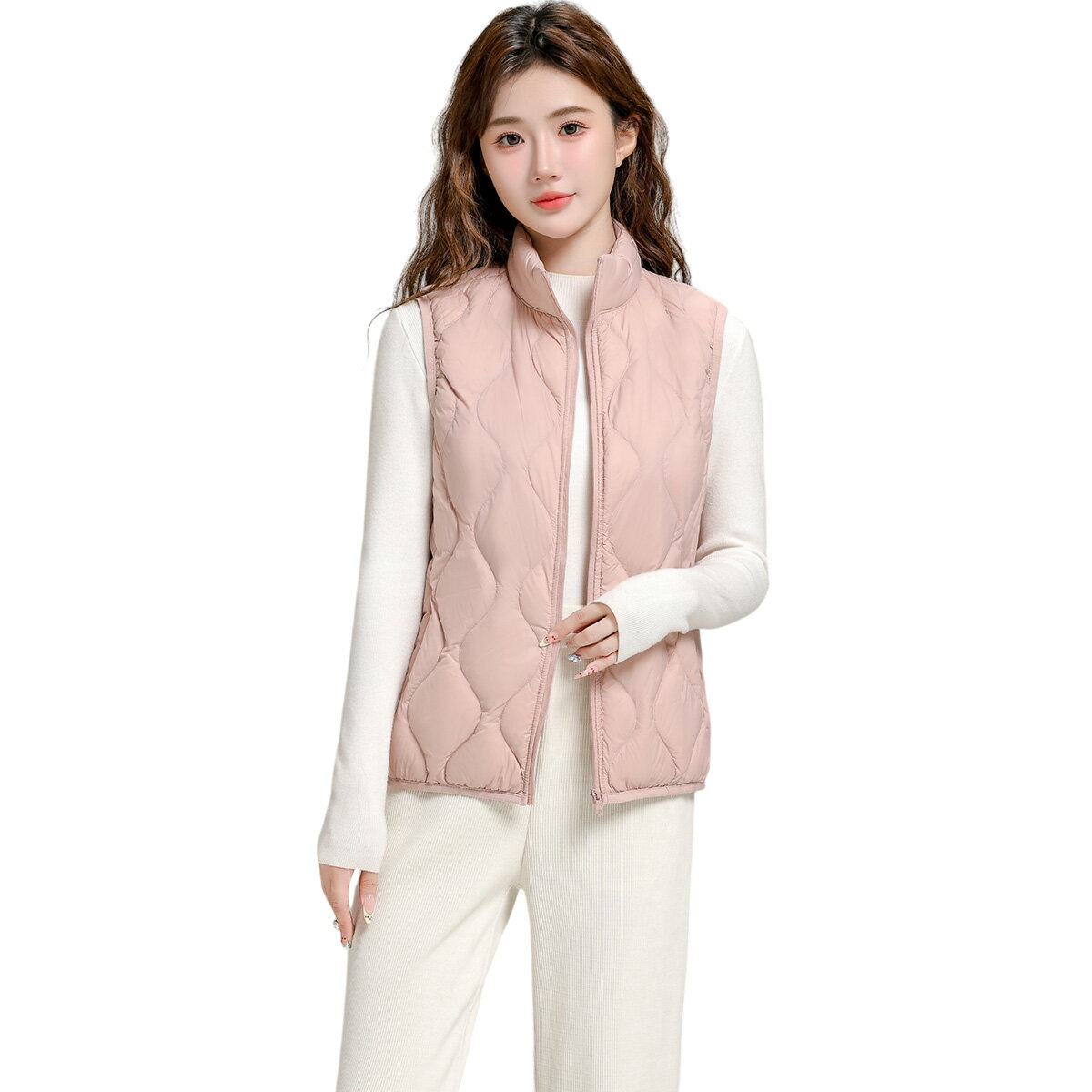楽天市場】ダウンベスト ロング レディース（カラーピンク）（ベスト
