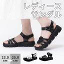 【2足割引き】【19日まで★タイムセール⇒1,880円】サンダル レディース グルカサンダル おしゃれ ストラップ 4cm 厚底 厚底サンダル 歩きやすい ボリ...
