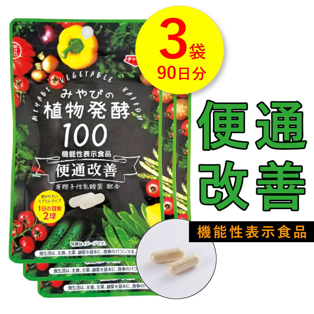 ＼ SS 15％OFF＋P20倍 4日 20時から／ 二年熟成・植物酵素100 ×3袋セット【送料無料｜ 便通 改善 サプ..