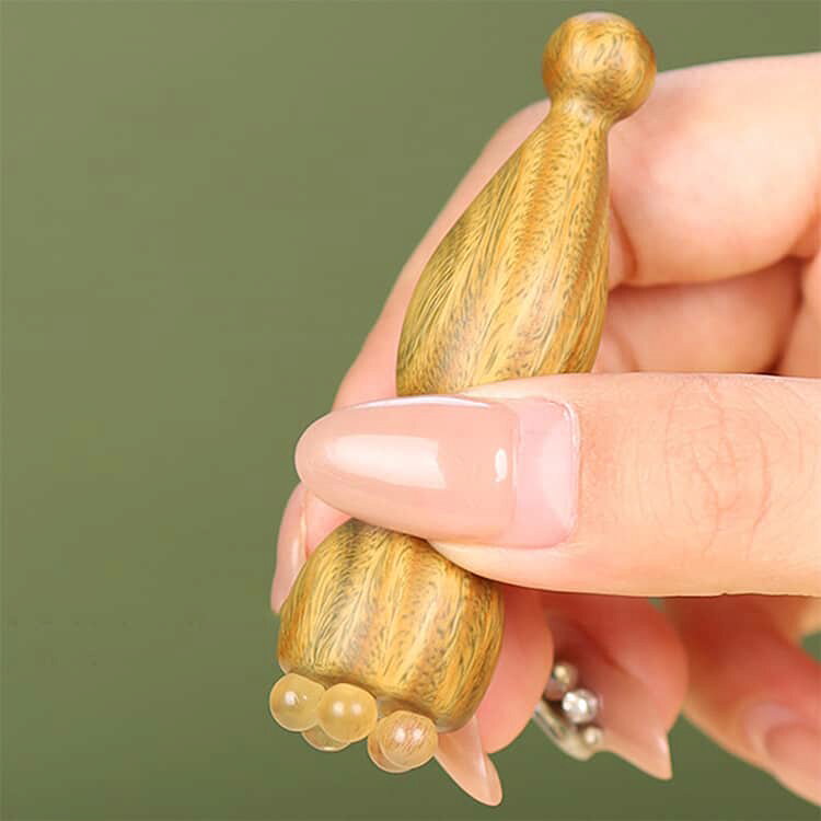 スキンケア 木製 蓮の実 ツボ押し アイマッサージャー 天然木 美顔器 目元ケア フェイスマッサージ 多機能 美容棒 ひょうたん型 経絡 むくみケア 耳ツボスティック フェイスラインリフトアップ 小型 美顔器 携帯用 健康グッズ 母の日 miyabi99-10016910 MIYABI99 楽天市場店 サンプル画像3
