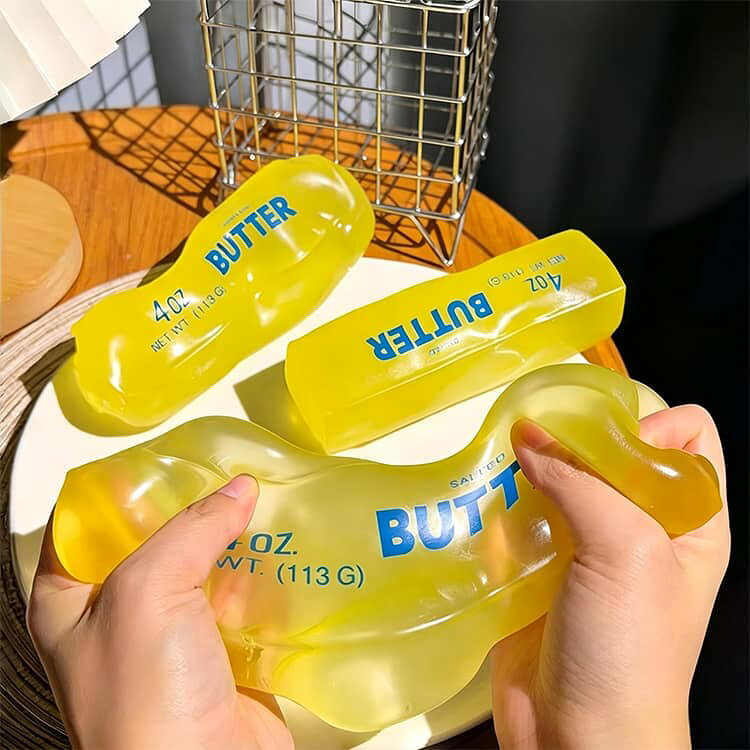 低反発 ゆっくり戻る 新感覚 半透明バター型 ソフト もちもち 握って遊ぶおもちゃ 不安 ストレス解消 スクイーズ 感覚フィジェット 癒しグッズ おもちゃ リラックス プレゼント ADHD 新感覚 自閉症 miyabi99-10018609 MIYABI99 楽天市場店 サンプル画像3