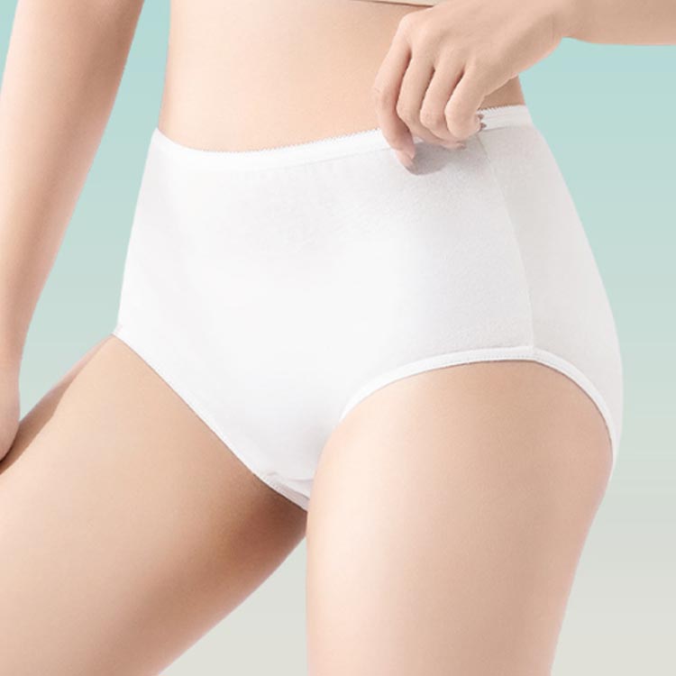 妊娠 レディース 通気性 ショーツ 旅行用下着 マタニティ 使い捨て下着 ハイウエスト ショーツ 下着 コットン 4枚セット 旅行用下着 女性用 インナー 使い捨てパンツ 生理用 深履き 綿 伸縮性 無地 使い捨てタイプ 旅行 入院 介護 携帯用 避難 災害 非常用 使い捨て 2
