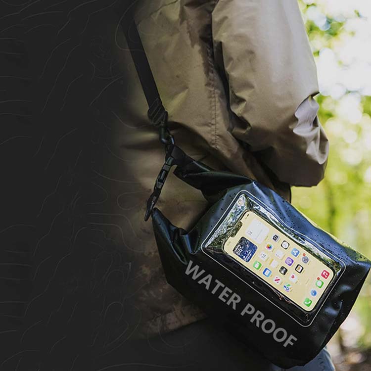 スマホバッグ 防水ケース 操作可能 ドライバッグ 2L 5L スマホ 釣り ショルダー バ...