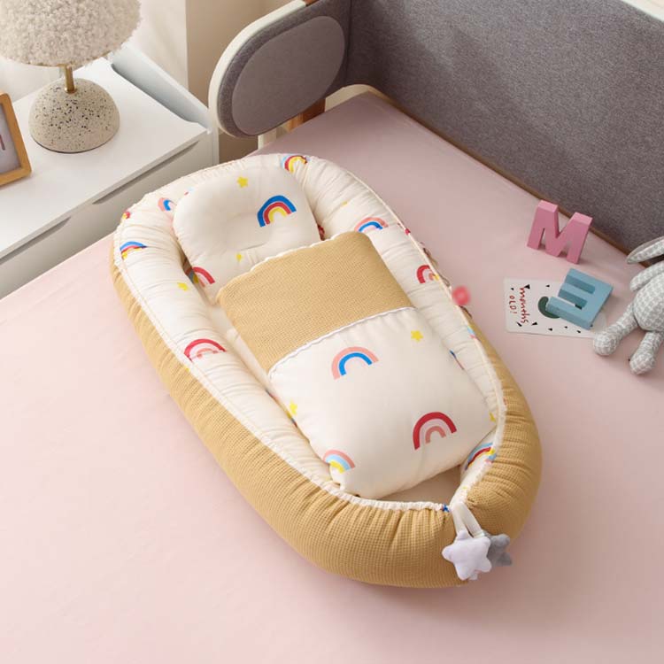 掛布団&枕付き ベッドインベッド 添い寝 ベビーベッド 新生児 ベビー クッション ...