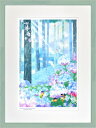 【はりたつお】 「あじさい七変化」 絵画 アートパネル インテリア 額装品 プレゼント 大全紙